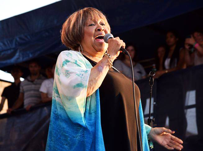 Mavis Staples performs at the 2018 Newport Folk Festival, including on a star-studded finale, "A Change Is Going To Come."